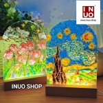 Base led con paleta de diseño artistico
